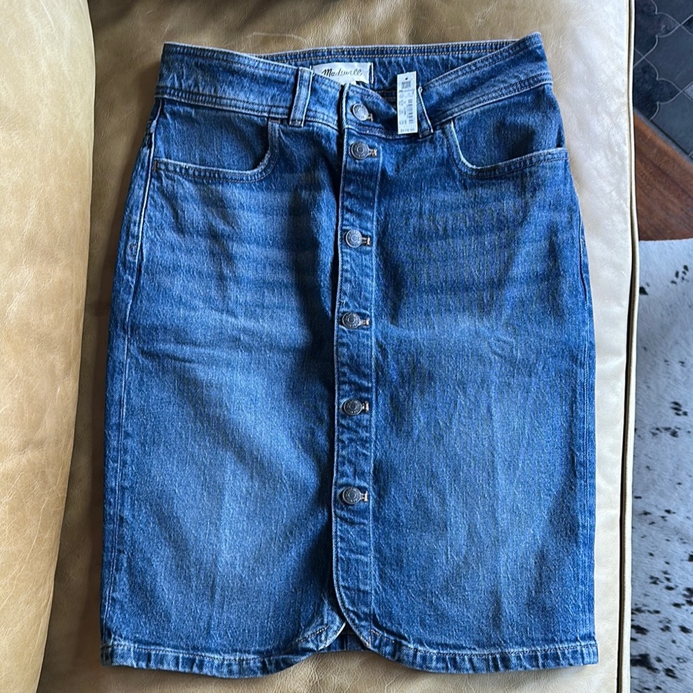 Madewell Denim Button-Front Size 26